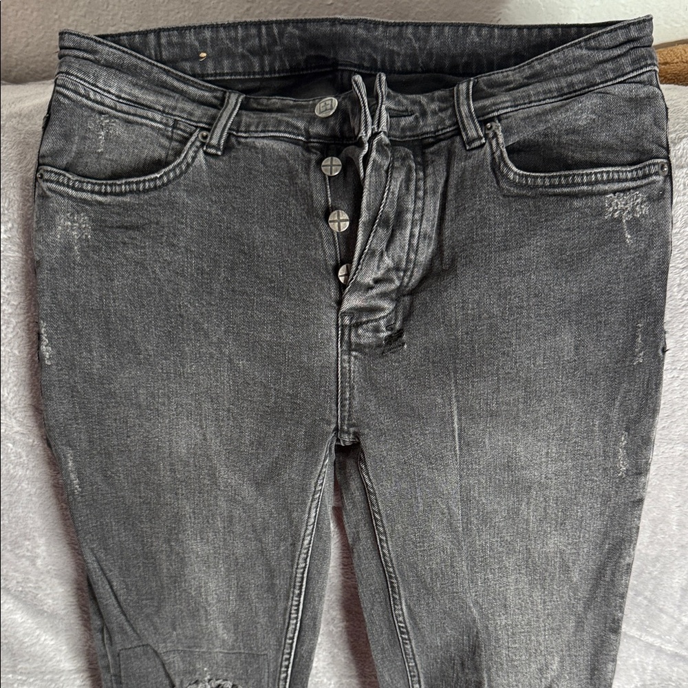 Ksubi Charcoal Skinny Jeans for Men